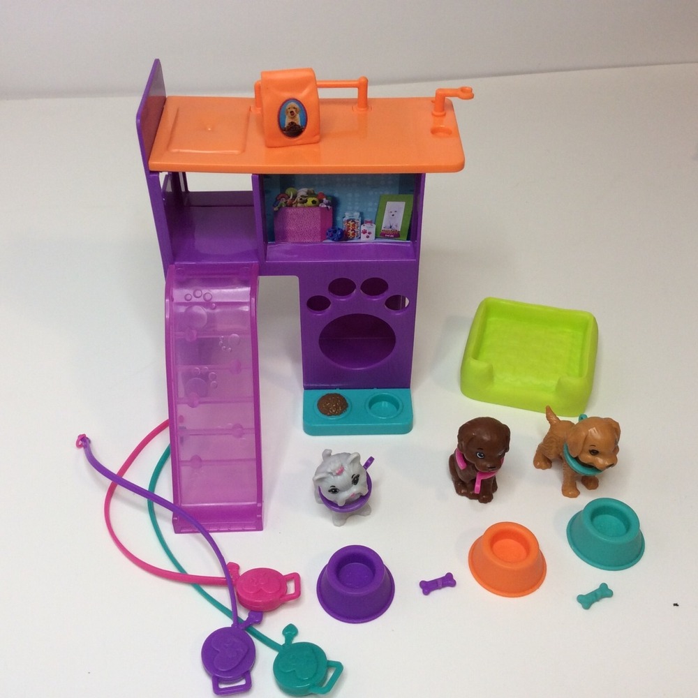Barbie Doll Lot of Pets Mixed Dogs Puppiest Feeding Toy Pretend Play Kids